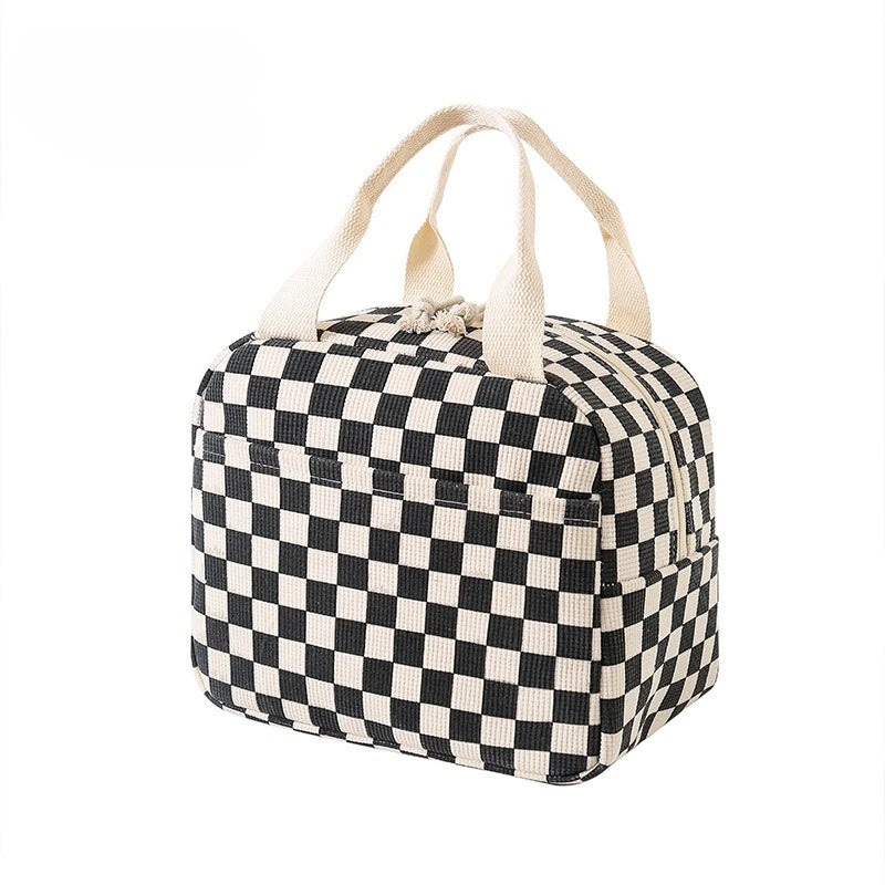 Floral Corduroy Lunch Bag - Cottagecore Thermal Lunch Tote for Tweens & Adults — view 10 of lunch bags