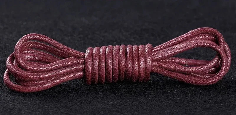 Waxed Leather Shoelaces — Waterproof Round Boot & Dress-Shoe Laces — view 12 of shoe accessories