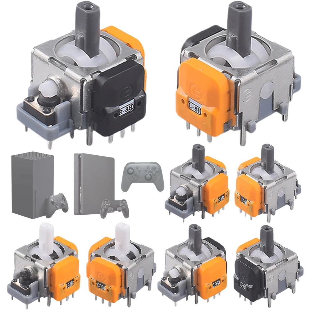 2PCS Hall Effect 3D Analog Stick Sensor Modules – Replacement Joystick for Switch Pro