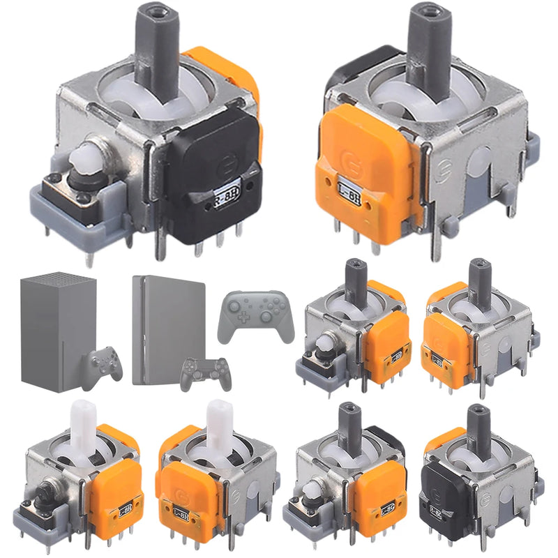 2PCS Hall Effect 3D Analog Stick Sensor Modules – Replacement Joystick for Switch Pro