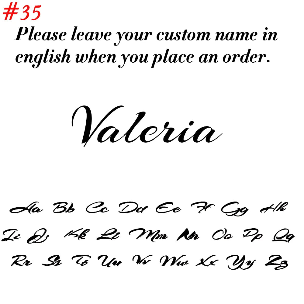 Custom Name Necklace for Women Personalized Cursive Letter Pendant Stainless Steel Jewelry — view 16 of jewelry & watches