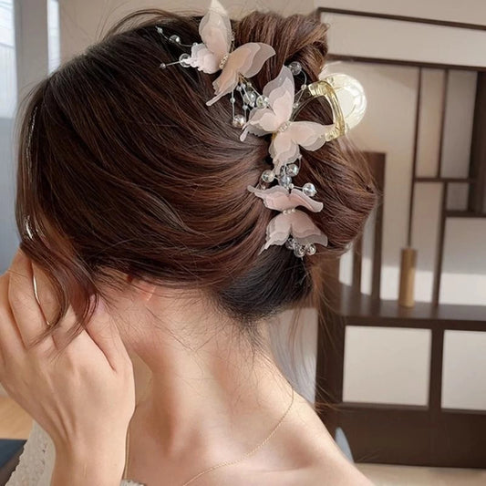 Super Fairy-Like Butterfly Hair Clip, Large Shark Clip, Back-Of-Head Hair Clip for Girls and Women, — view 1 of product