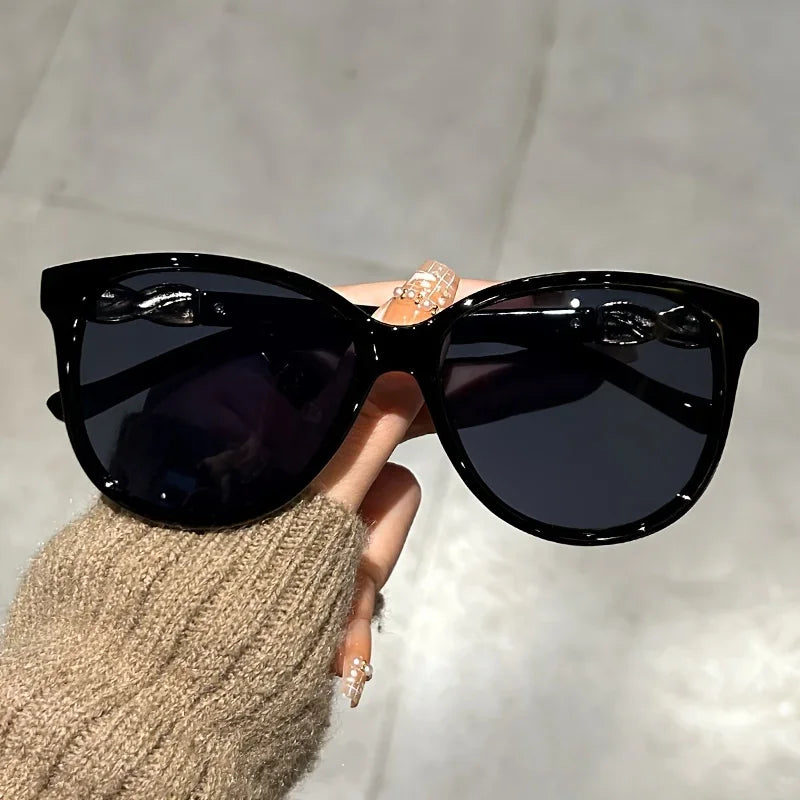 Cat-Eye Sunglasses Designer Vintage 2025 — Viral Women's Retro Lady Brand Editorial Shades — view 7 of sunglasses