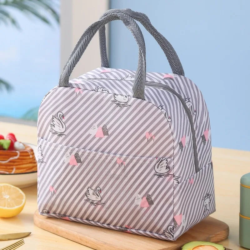 Cartoon Animal Print Kids Lunch Bag - Insulated Bento Tote with Fun Design — view 14 of lunch bags