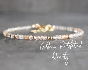 Crystal & Gemstone Anti-Anxiety Bracelet — Rose Quartz, Amethyst, Aventurine & Citrine Healing Beads