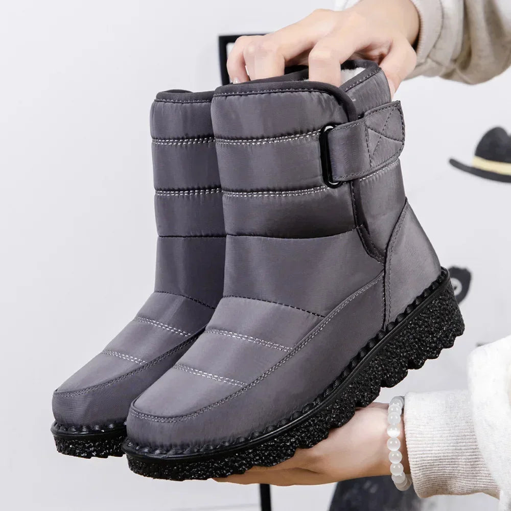 Waterproof Winter Boots for Women — Faux Fur Long Plush Snow Platform Boots (2025) — view 10 of boots