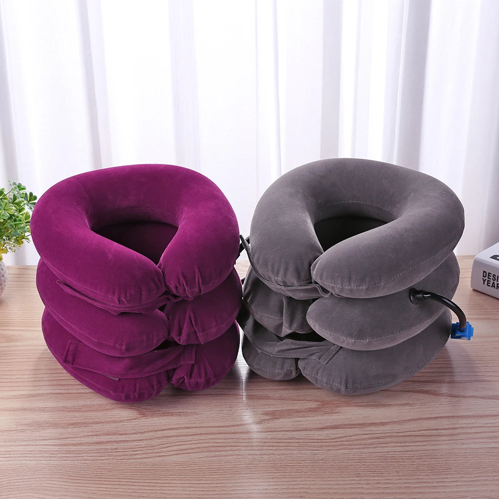 Inflatable Cervical Neck Traction Device — Spinal Decompression Brace — view 2 of braces & support