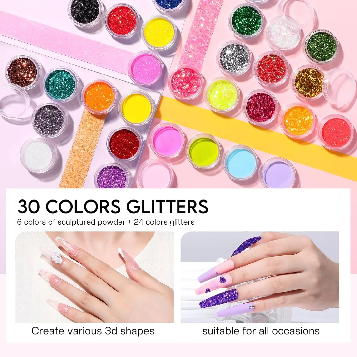 Morovan SparklePro Acrylic Nail Starter Kit — view 4 of beauty & personal care
