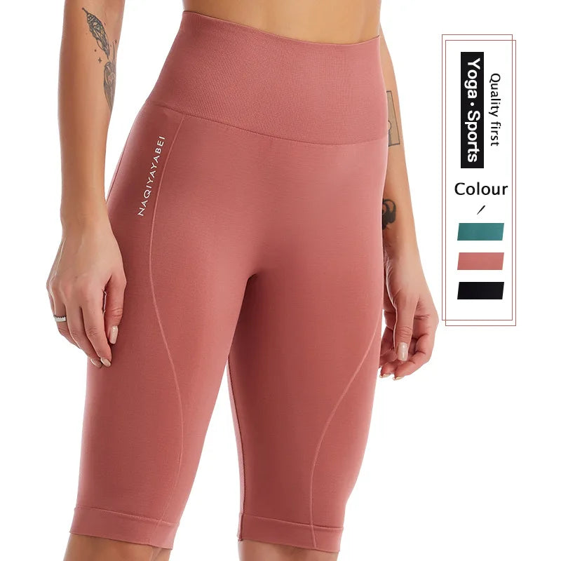 Women's Activewear High-Waist Tummy-Control Yoga Leggings — Quick-Dry Running Workout Pants — view 2 of women's activewear