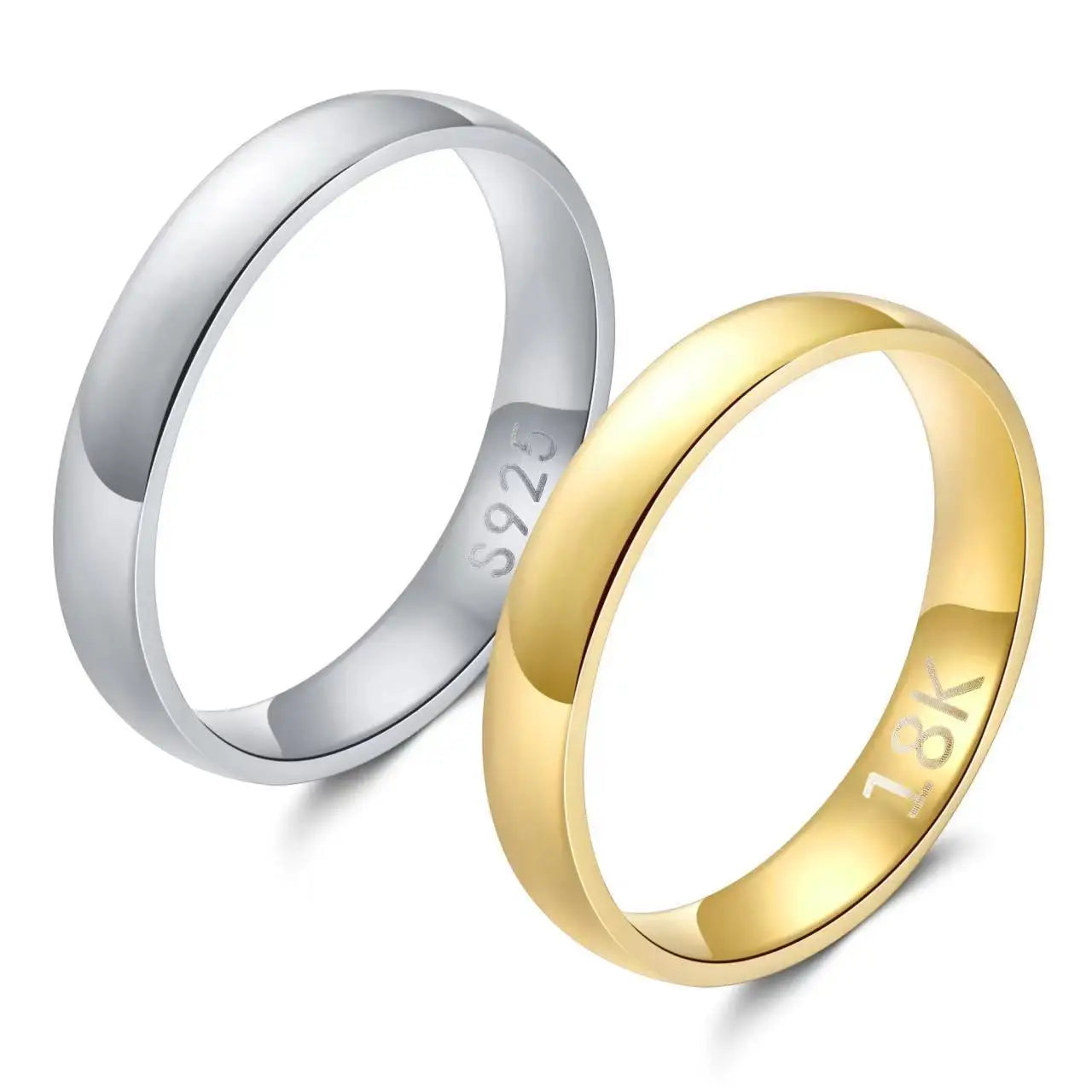 Women's Gold Plated Wedding Ring — Fashion Couple's Engagement Jewelry Gift