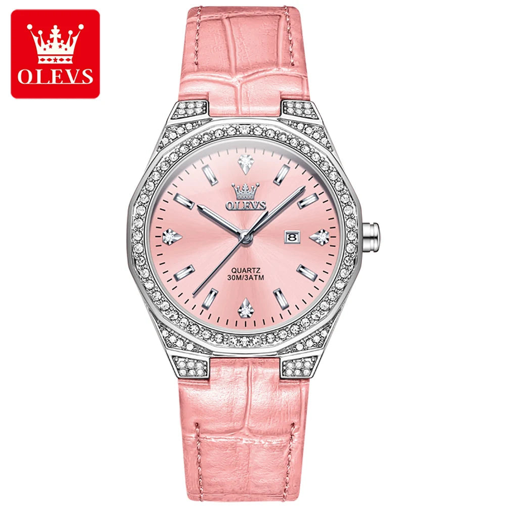 OLEVS Women's Diamond Watch — Original Luxury Quartz Wristwatch — view 12 of watches