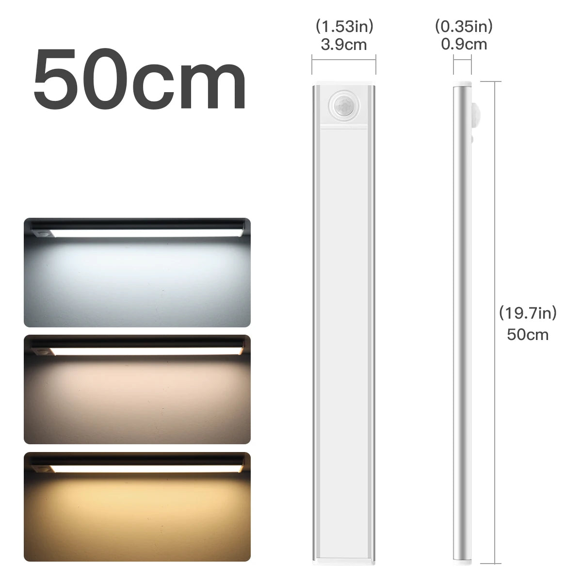 Aluminum LED Light Bar &mdash; USB Rechargeable Motion-Sensor Magnetic Strip for Stairs, Closet &amp; Hallway — view 8 of led &amp; smart lighting