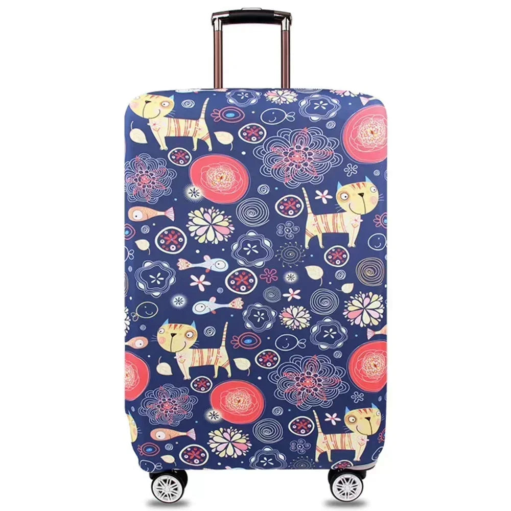 Luggage Cover Stretch Fabric Suitcase Protector Baggage Dust Case Cover Suitable for18-32 Inch Suitcase Case Travel \[p';[[l — view 15 of product