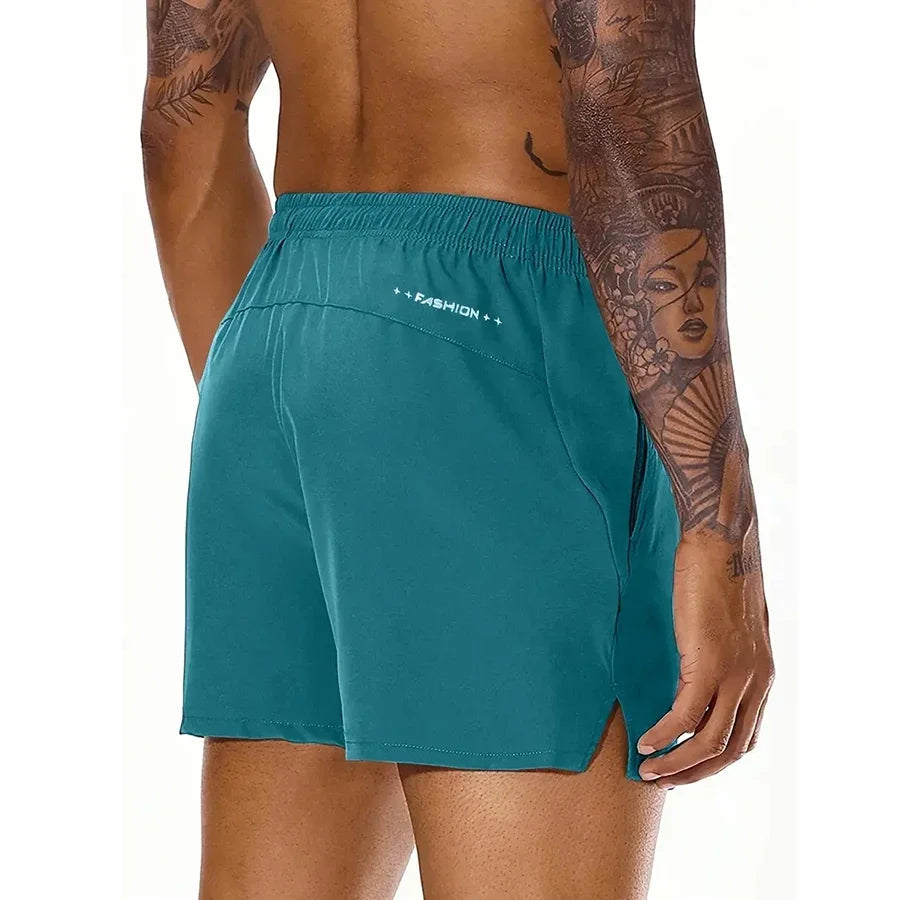 Men's Summer Beach Shorts, Elastic Waist with Double Pockets — view 2 of shorts