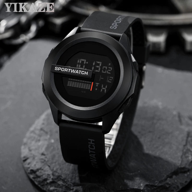 YIKAZE Men's Digital Sport Watch — Military Waterproof Stopwatch Wristwatch — view 4 of watches