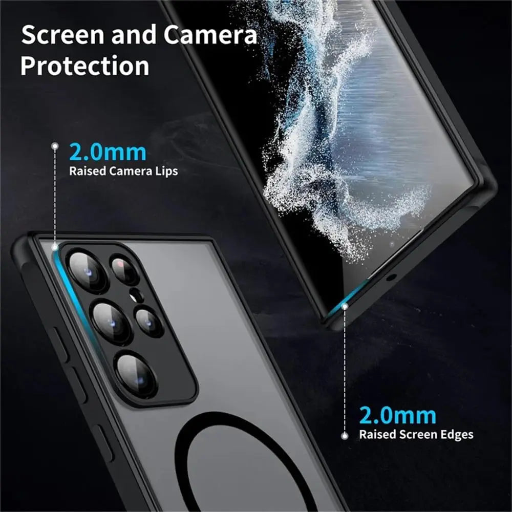 for Samsung Galaxy MagSafe Luxury Matte Case — S20–S24 Ultra Magnetic — view 3 of phone cases