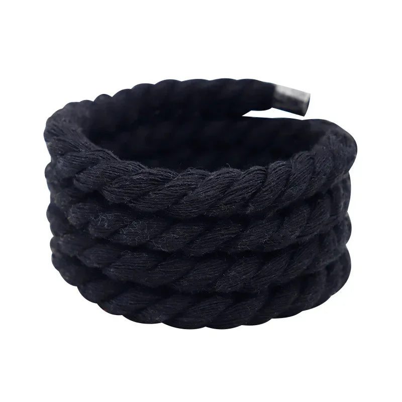 Round Cotton Shoelaces — Thick Colorful Sneaker Laces (1 Pair) — view 10 of shoe accessories