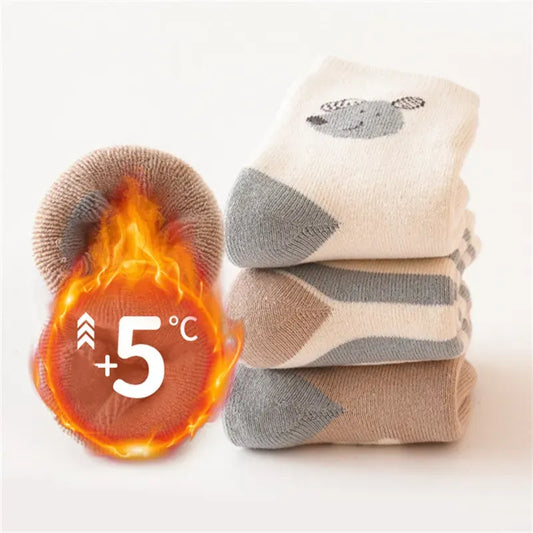 Warm Kids Socks 3-Pack - Soft, Cozy, Winter Essentials