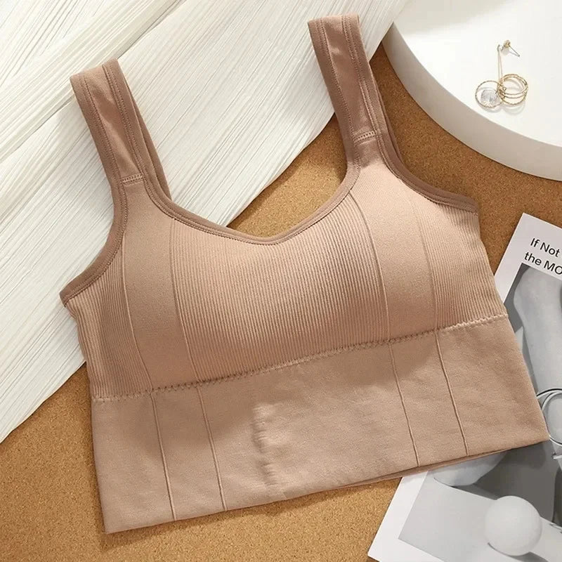 Breathable Seamless Sports Bra — Anti-Sweat Shockproof Yoga Workout Crop Top — view 14 of sports bras
