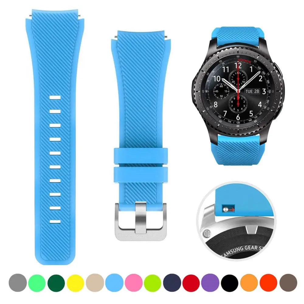 20/22mm Quick-Release Watch Strap for Samsung Galaxy Watch 6/5/4 & Gear S3 — Leather-Look Band — view 10 of watch straps