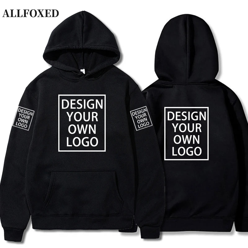 Customize Hoodies Men Women Casual Hoody Own Design LOGO Pullover DIY Picture Text Sweatshirt Clothing Loose Trend New Top Wear