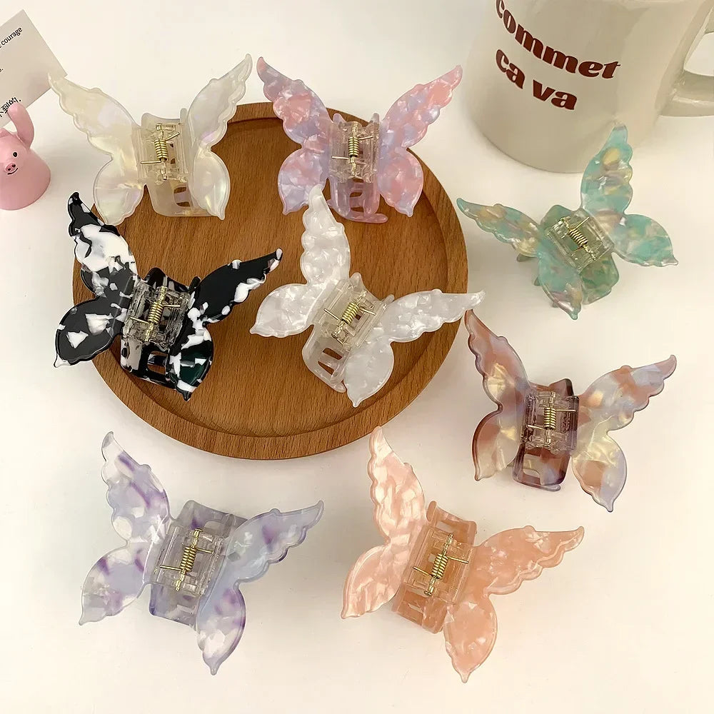 Butterfly Hair Clip Accessories Claw Clip for Women Acetic Hair Bows French Accessories Butterfly Hairbows for Girls — view 2 of product