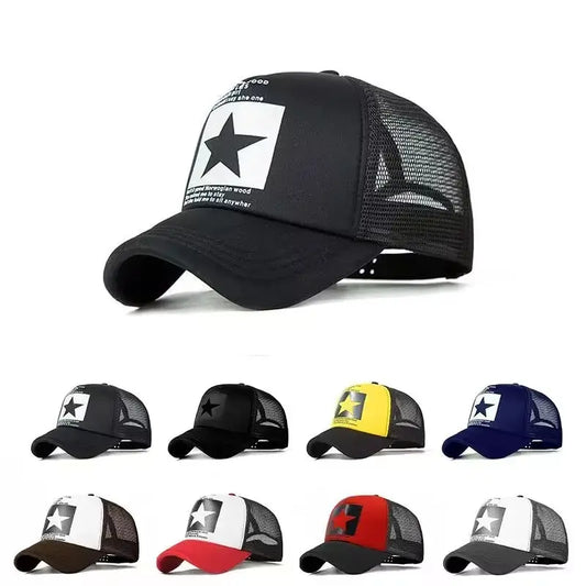 Snapback Mesh Trucker Hat — Y2K Dad-Cap Hip-Hop Streetwear Outdoor Casual Sun Hat — view 1 of hats & caps