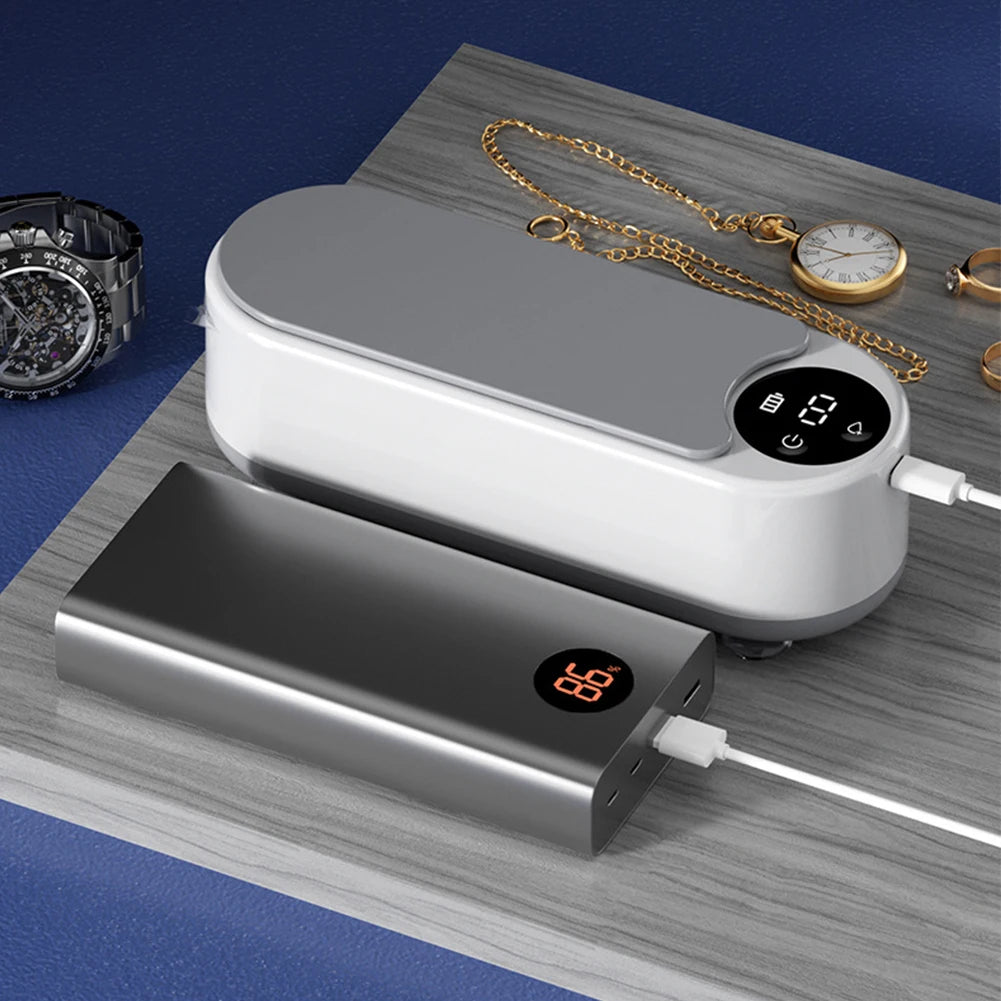 Portable ultrasonic jewelry and glasses cleaner for home use — view 4