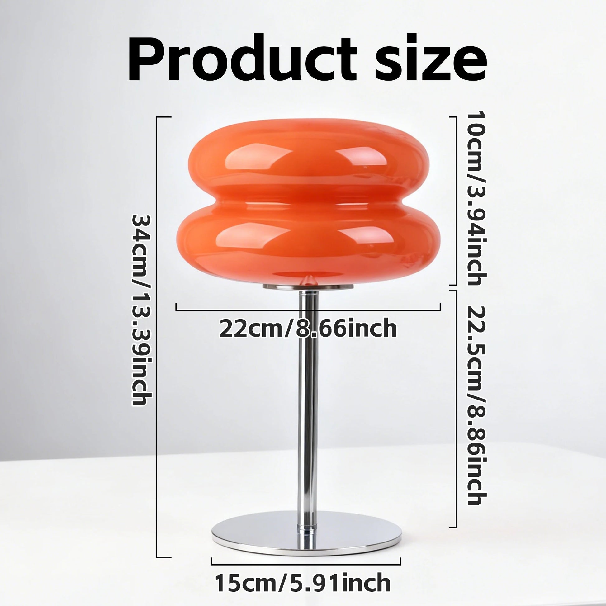 Macaron Glass Table Lamp &mdash; Trichromatic Dimmable Bedside Atmosphere Lamp for Living Room &amp; Bedroom — view 3 of lighting