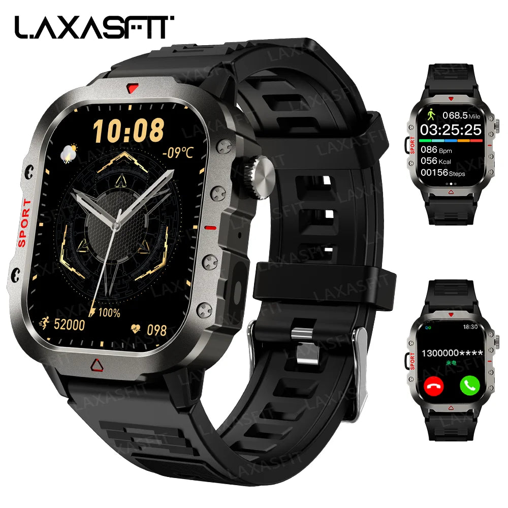 LAXASFIT Men's Sports Smart Watch — 1.71in Blood Oxygen LED Flashlight Smartwatch — view 11 of smart watches