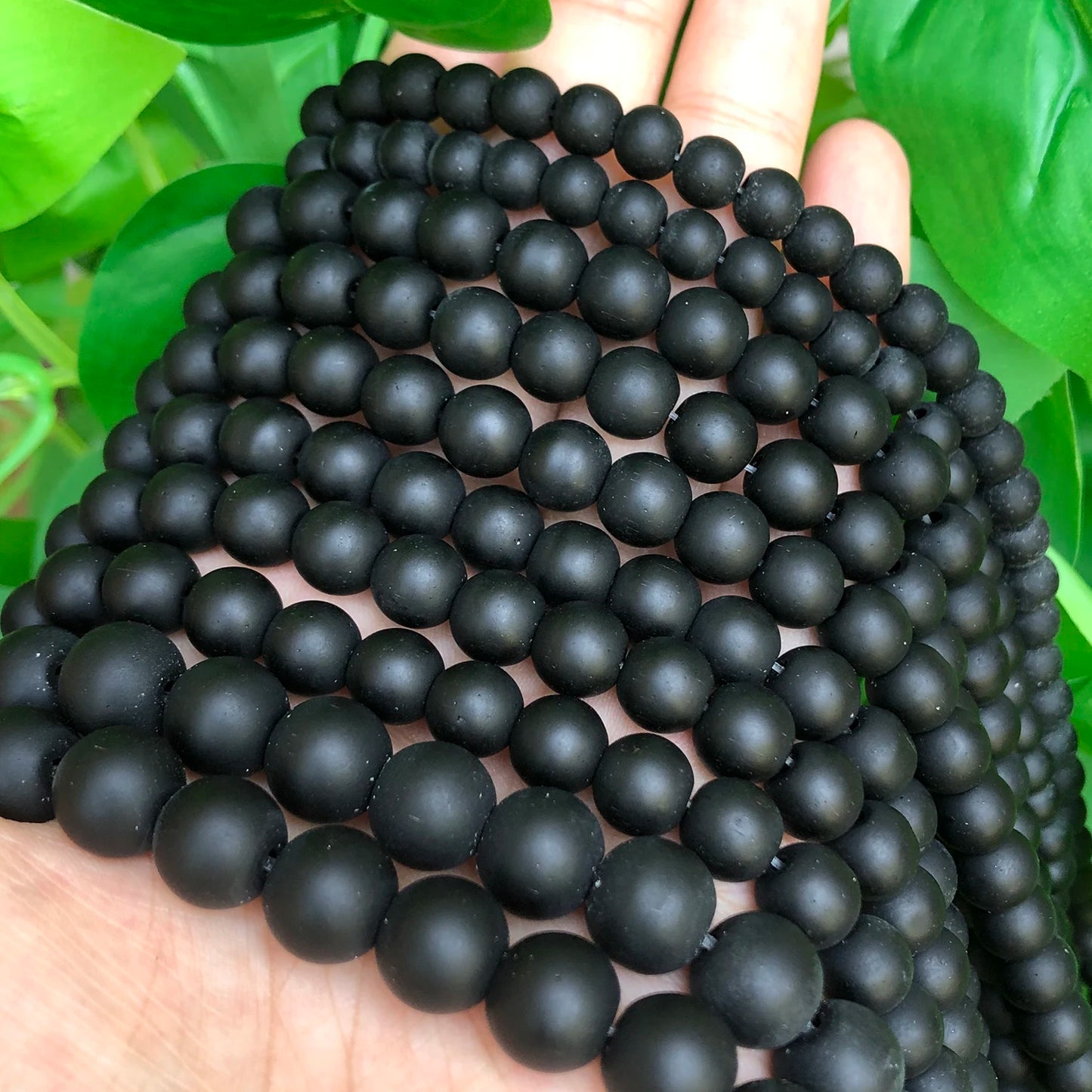 Pearl & Yooperlite Fire Sodalite Beads 15" — 8mm Glow Stone Strand for DIY Jewelry