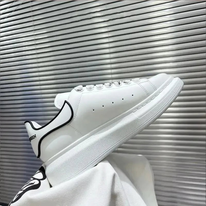 Women's White Sneakers — Elegant Skateboard Shoes with Hidden Inner Heel — view 8 of sneakers