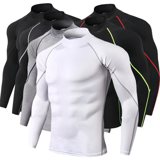 Men&rsquo;s Compression Long-Sleeve Top &mdash; Quick-Dry Bodybuilding Running &amp; Gym Shirt — view 1 of sports & fitness