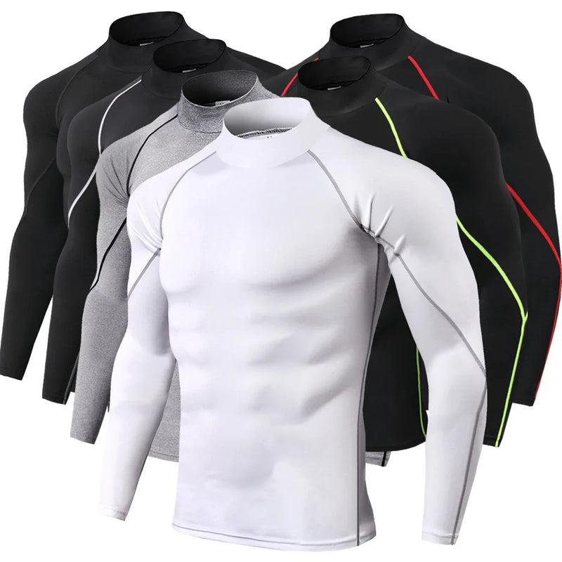 Men&rsquo;s Compression Long-Sleeve Top &mdash; Quick-Dry Bodybuilding Running &amp; Gym Shirt — view 1 of sports & fitness