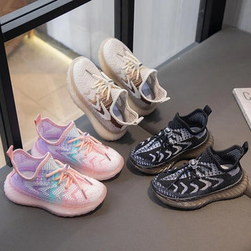 Kids' Coconut Sneakers — Breathable Mesh Lace-Up Shoes for Boys & Girls — view 1 of sneakers