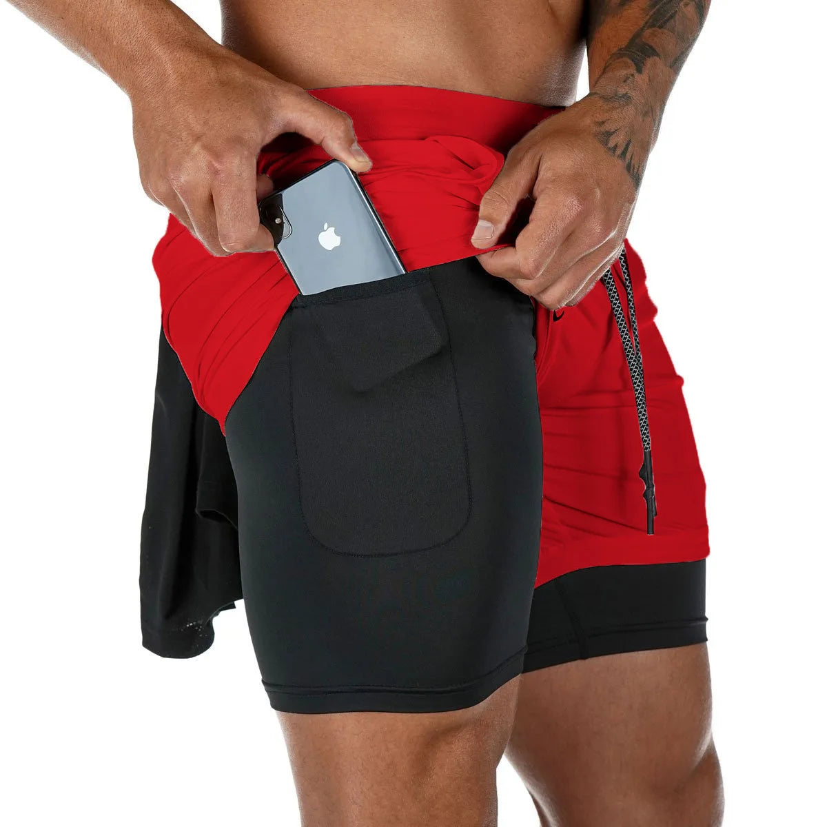 Camo Running Shorts Men — 2-in-1 Quick-Dry Gym Sports Training Shorts — view 10 of shorts