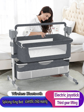 Portable Baby Crib with Mesh Canopy - Travel Bassinet Nest for Newborns — view 1 of baby cribs