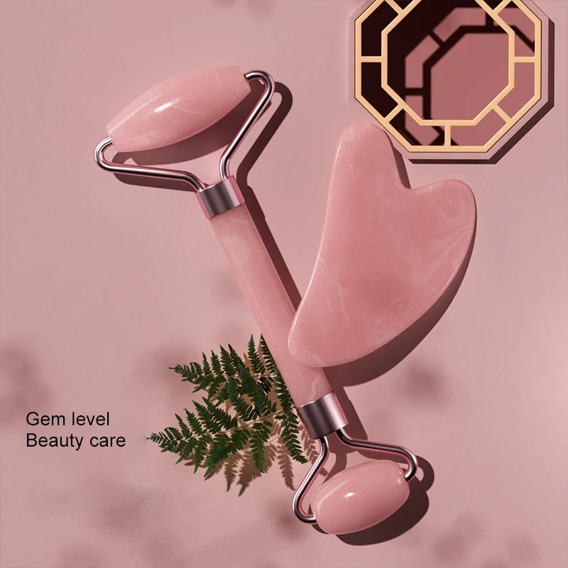 Resin face neck and eye roller with gua sha scraping board for daily self-care — view 4