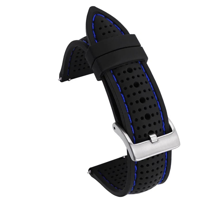 Soft Silicone Rubber Watch Strap — 20mm 22mm 24mm Waterproof Sport Band for Men & Women — view 9 of watch straps