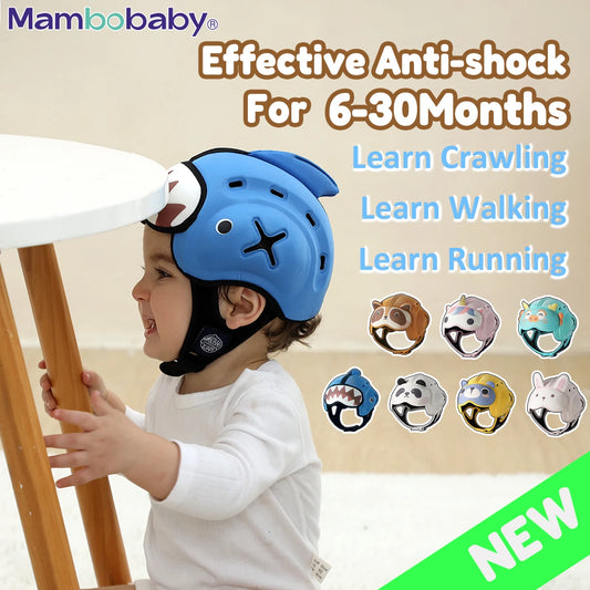 Premium Anti-Shock Baby Helmet - Soft Toddler Head Protector for Crawling & Walking — view 1 of baby safety helmets