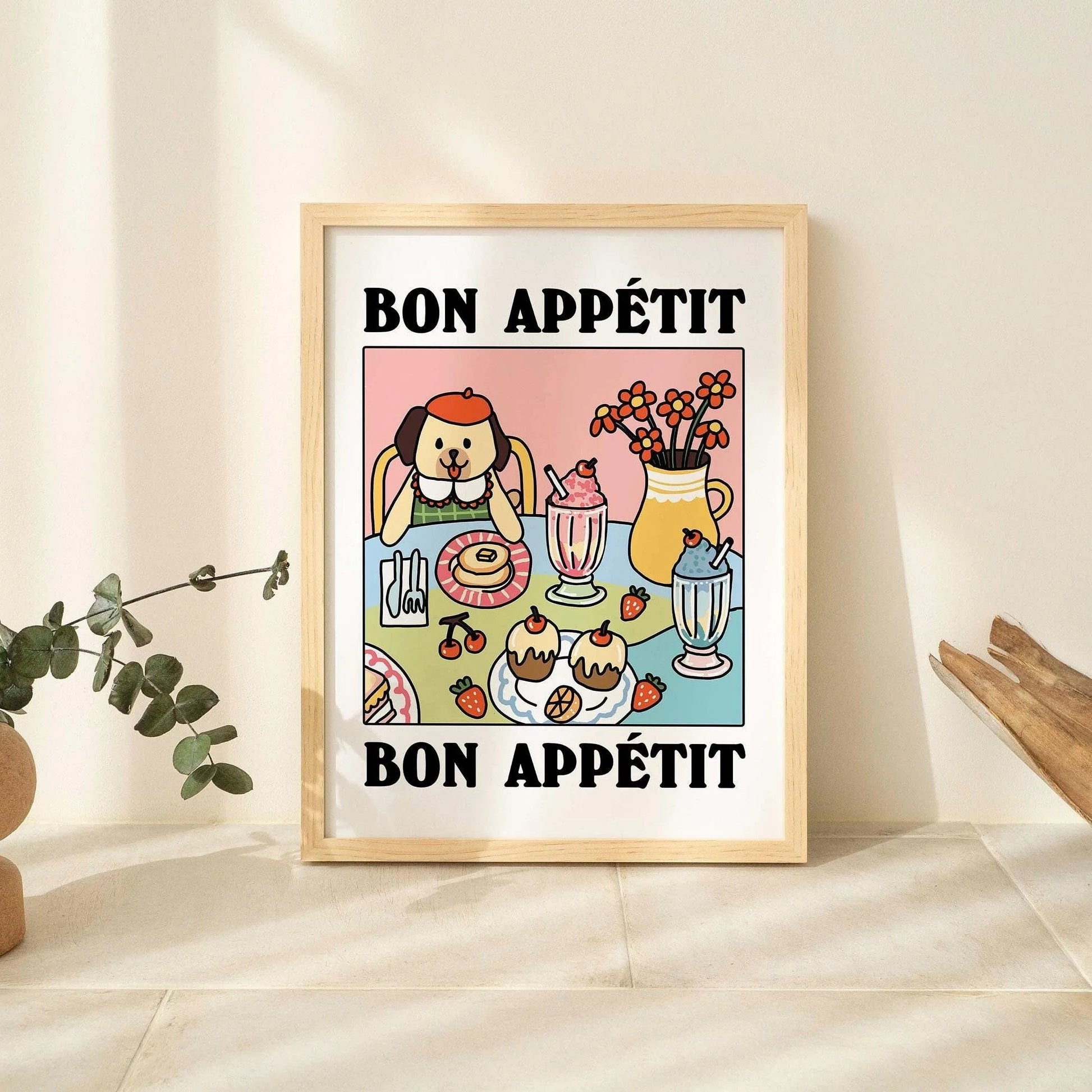 Spaghetti &amp; Espresso Cat Canvas Poster &mdash; Retro Kitchen Wall Art for Caf&eacute; &amp; Home — view 20 of wall art & prints