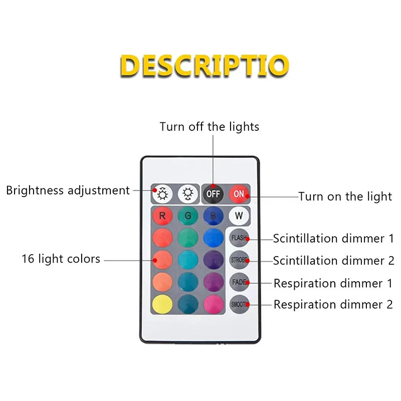Ocean Wave Projector Lamp &mdash; 16-Color Aurora Atmosphere Light for Bedroom, Office &amp; Bar