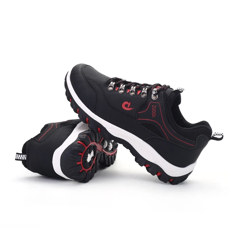 All-Season Men's Leather Sneakers — Casual Tennis Walking Shoes Spring Autumn Winter — view 4 of sneakers