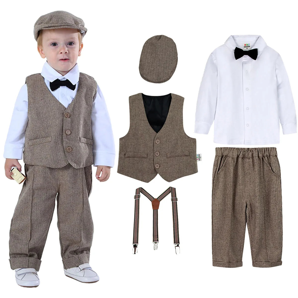 Baby Boy Baptism Outfit – Infant Gentleman Suit for Easter, Party, Wedding, and Ceremony