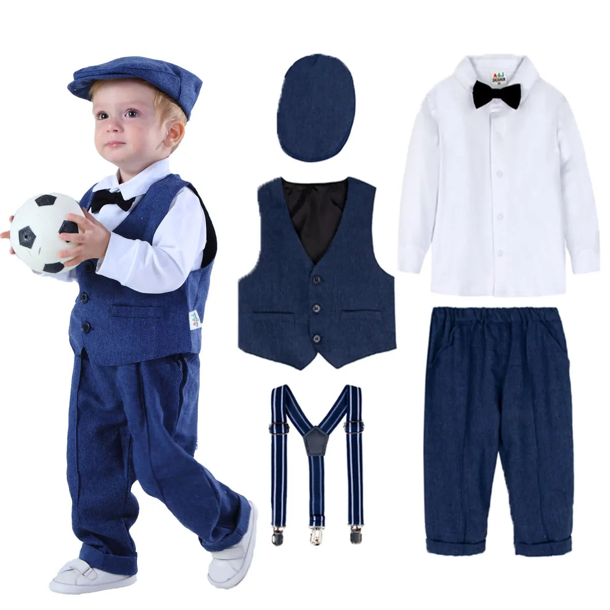 Baby Boy Baptism Outfit – Infant Gentleman Suit for Easter, Party, Wedding, and Ceremony