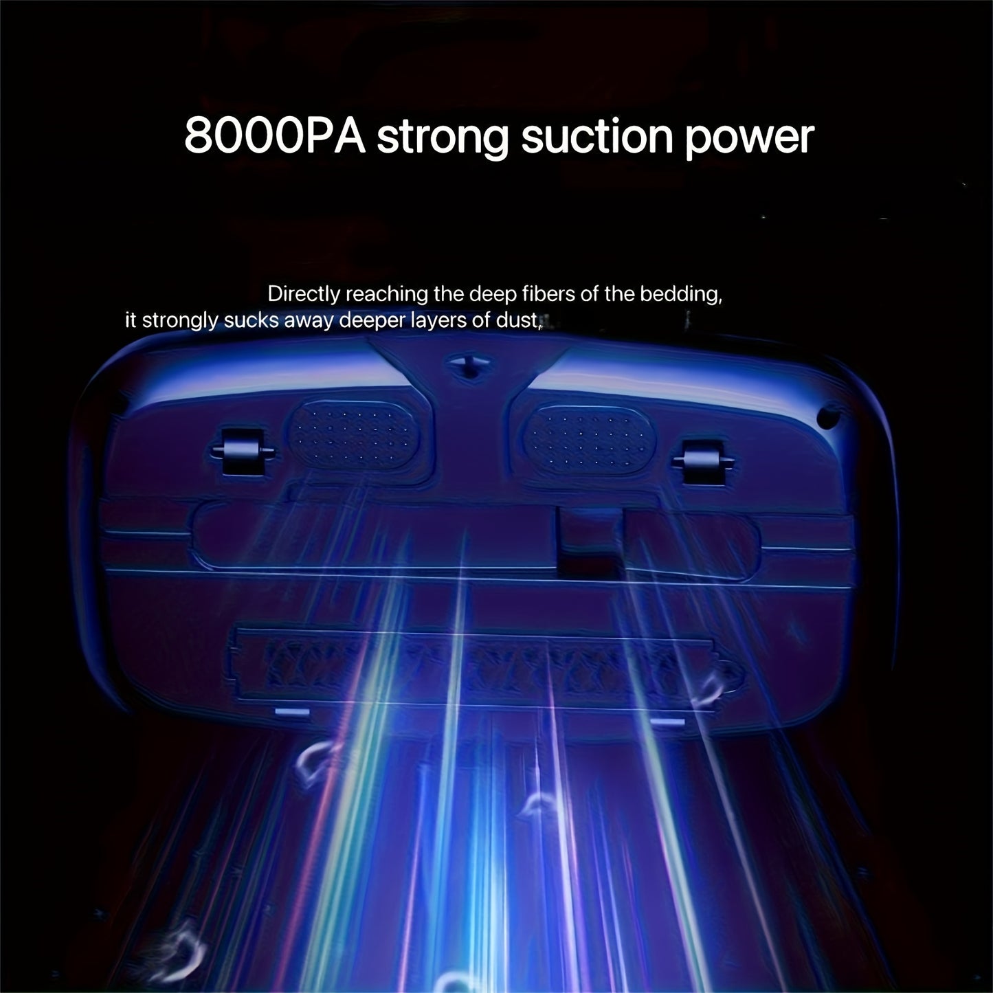 Upgrade2025 Handheld Bed Vacuum Cleaner, Super Suction and Low Noise, Washable Filter for Deep Cleaning, Handheld Vacuum Cleaner, Mattress Vacuum Cleaner, Effectively Clean Beds, Sofas, Pet Hair and Carpet