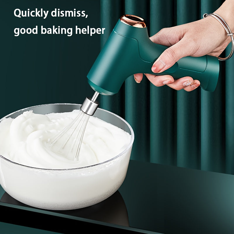 ISRBV-cordless Electric Egg Beater, Cream Whipper, Cake Baking Egg Beater, Ice Cream Mixer, Handheld Egg Beater, Stand-up Portable Mixer, Recommended Christmas And Thanksgiving Gifts, Suitable for Home/kitchen, Etc., Thanksgi