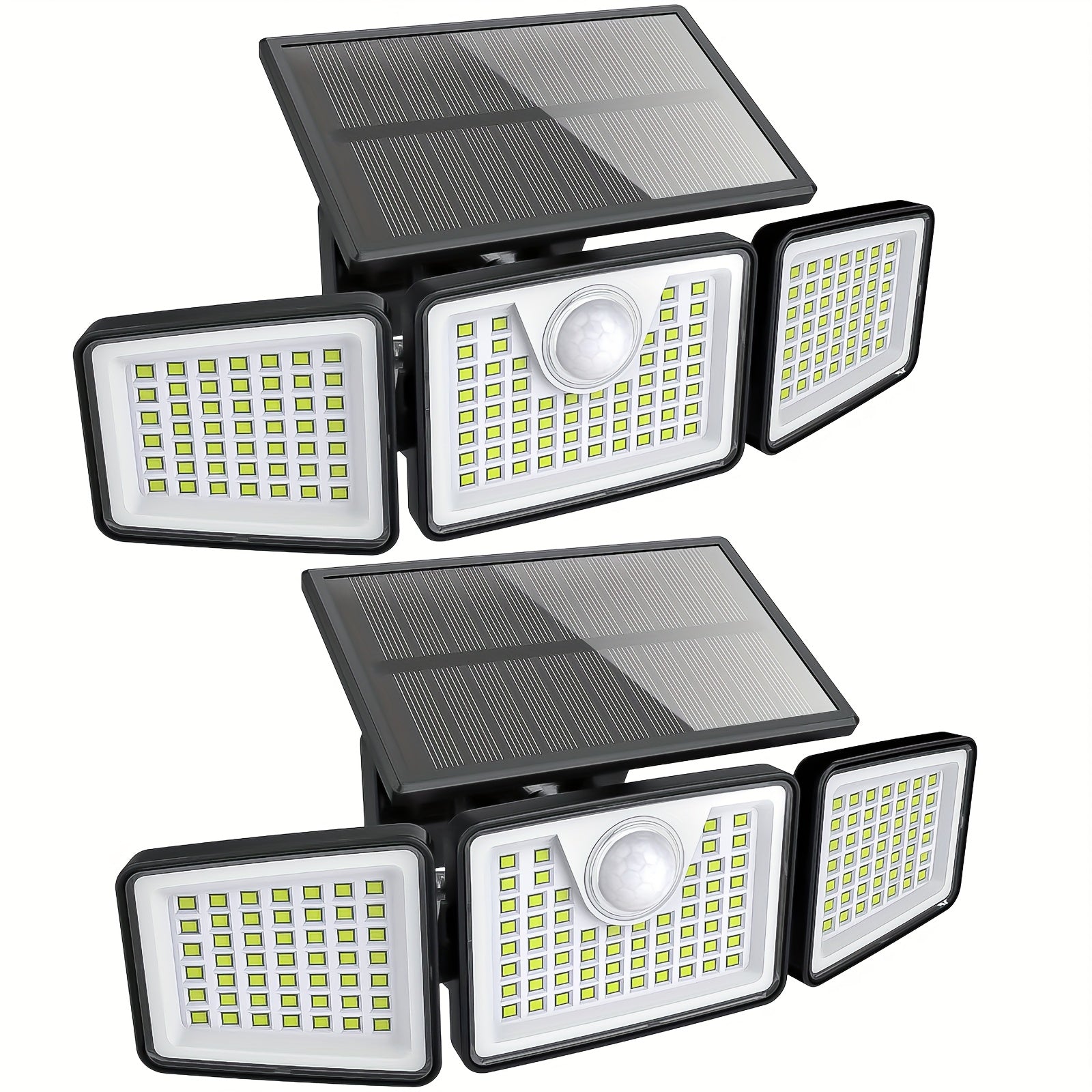 2500 Lm Solar Lights for Outdoors with Motion Sensor | 3- 270° Wide Angle Street Area Lights, IP65 Waterproof, 3 Modes, Remote Control, Suitable for Yard, Patio, Garage, Street, and More