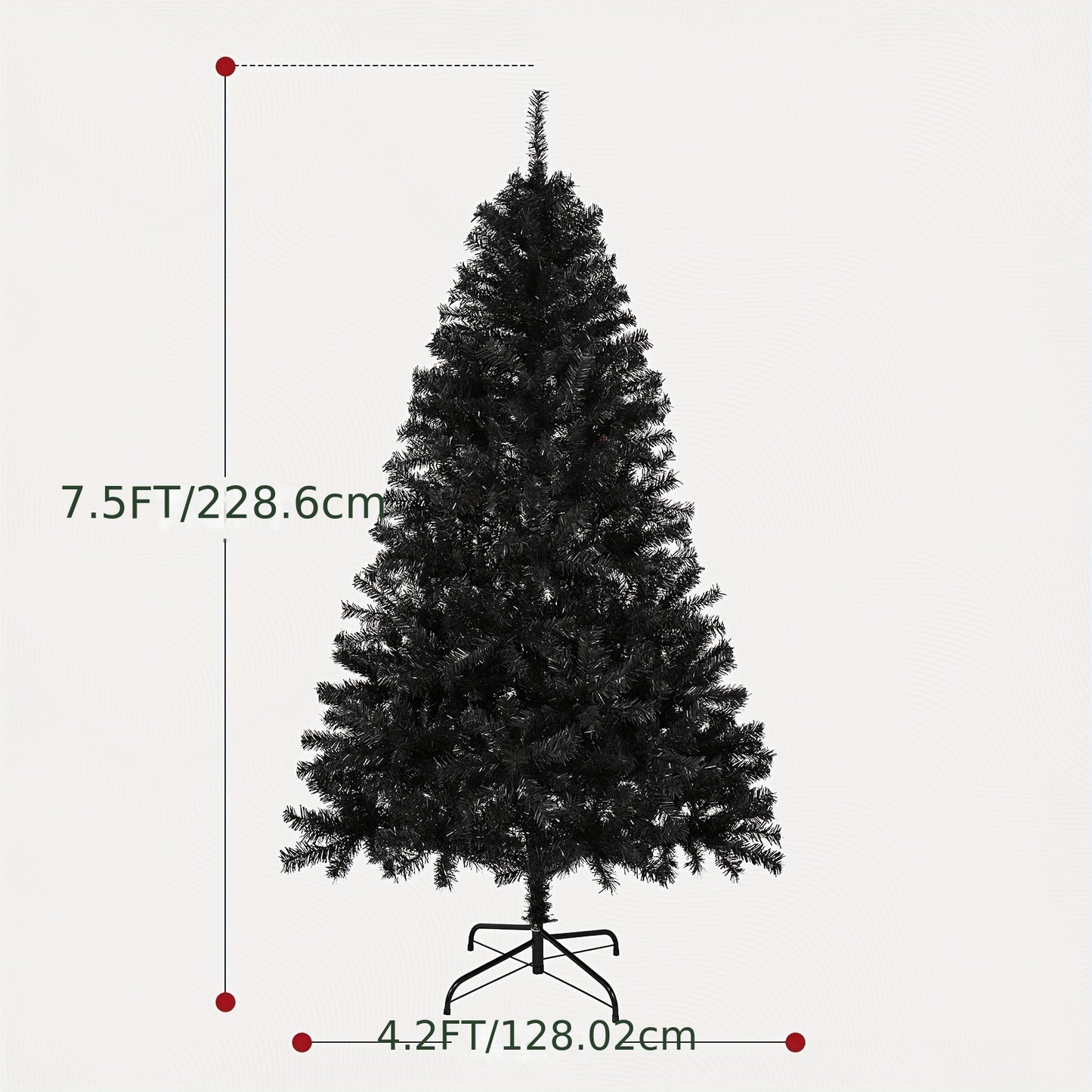 6FT/7.5FT Artificial Christmas-Tree With Stand For Holiday Home Party Decoration, Premium Hinged Spruce Holiday Xmas Tree With 1000/1490 Branch Tips, Perfect For Holiday Season