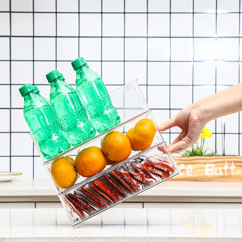6PCS Refrigerator Organizer Bins Set – Clear 10" Storage Bins for Fridge, Freezer & Pantry